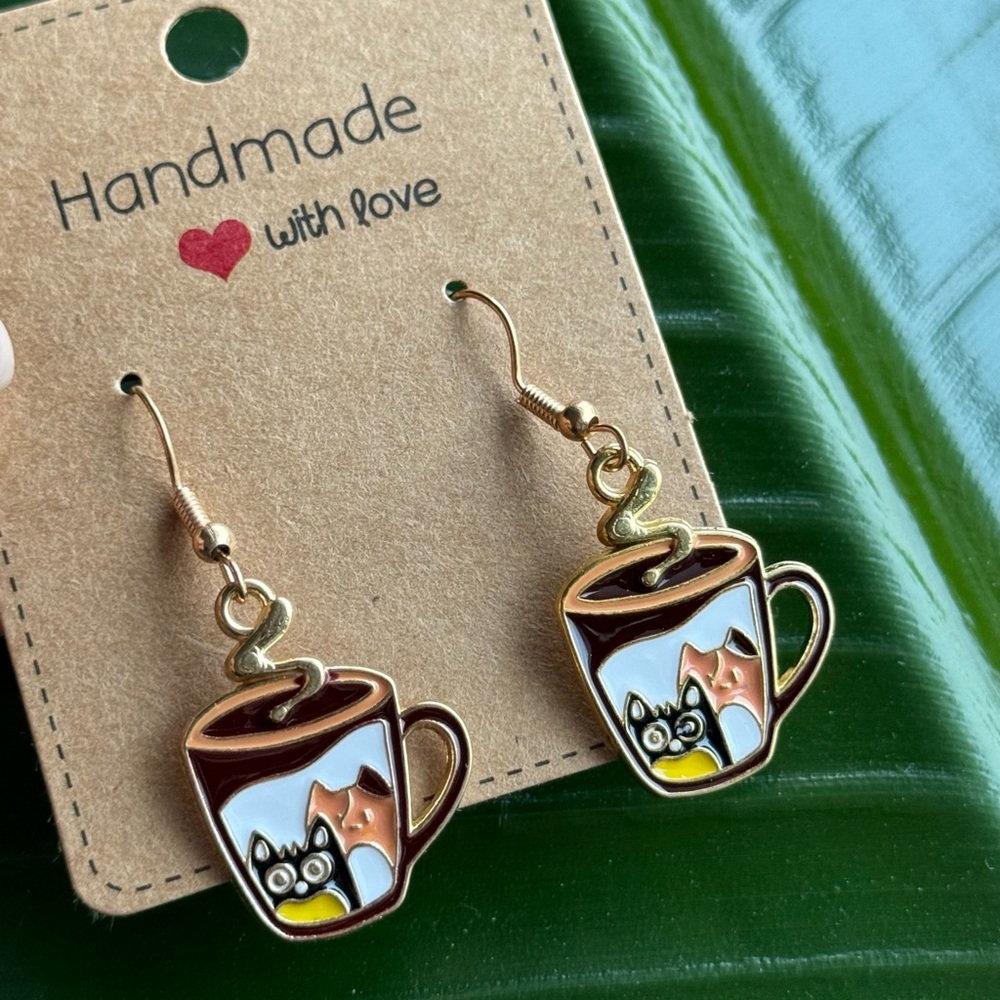 New cat earrings